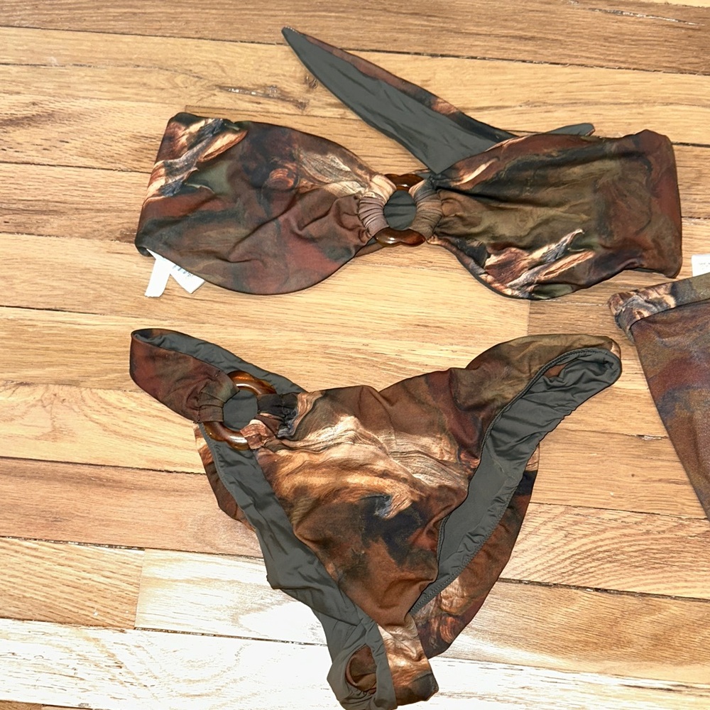 12th Tribe Bathing Suit Set with Matching Sarong